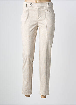 Pantalon 7/8 elasticitate mărime normală bej STREET ONE femme