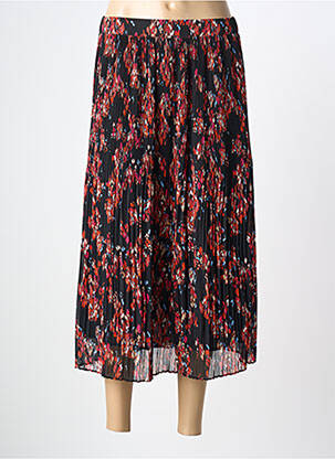 Fustă lungă țesătură crep negru GARCIA femme