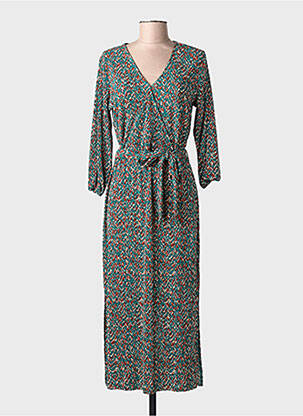 Rochie lungă mâneci lungi mâneci lungi verde GARCIA femeie