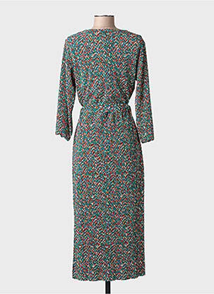 Rochie lungă mâneci lungi mâneci lungi verde GARCIA femeie