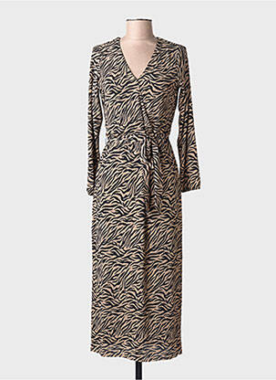 Rochie lungă mâneci lungi mâneci lungi negru GARCIA femme