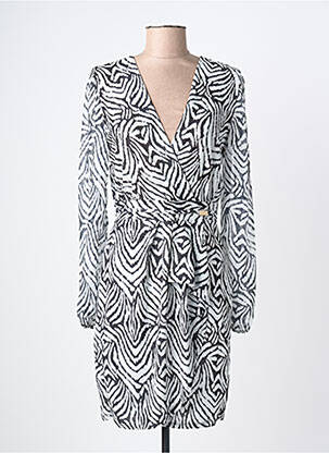 Rochie midi mâneci lungi mâneci lungi alb MORGAN femme