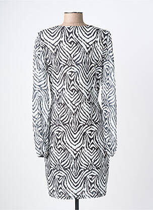 Rochie midi mâneci lungi mâneci lungi alb MORGAN femeie
