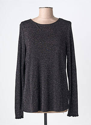 Tricou croială dreaptă mâneci lungi negru STREET ONE femme