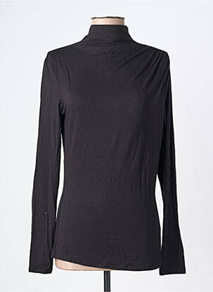 Tricou elasticitate mâneci lungi negru GARCIA femme