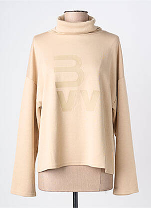 Pulover elasticitate mâneci lungi bej BROADWAY femme