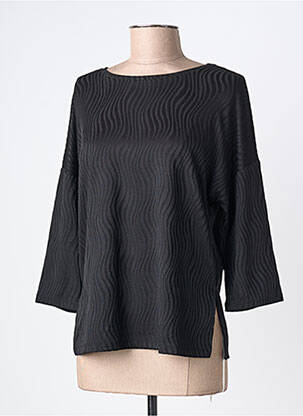 Top elasticitate mâneci lungi negru BROADWAY femme