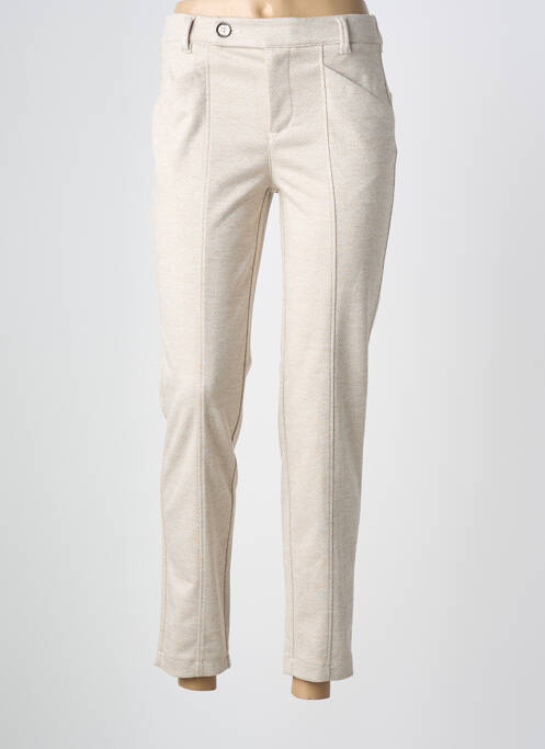 Pantalon 7/8 elasticitate mărime normală bej STREET ONE femme