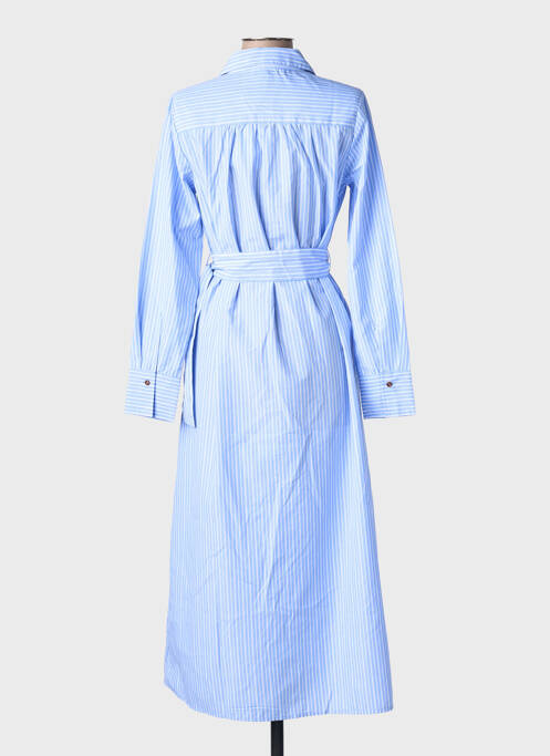Rochie lungă mâneci lungi mâneci lungi albastru TIFFOSI femme
