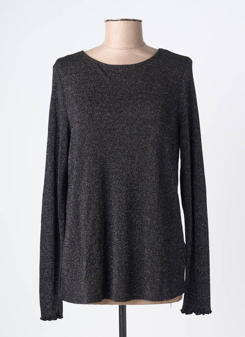 Tricou croială dreaptă mâneci lungi negru STREET ONE femme