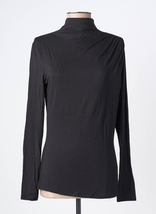 Tricou elasticitate mâneci lungi negru GARCIA femme