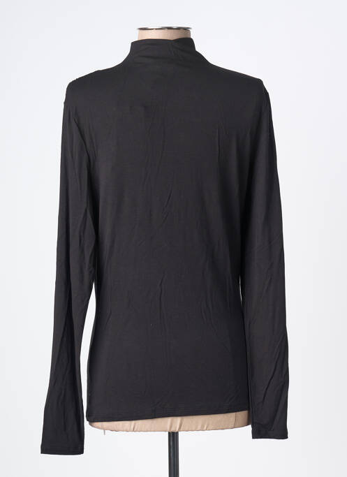 Tricou elasticitate mâneci lungi negru GARCIA femme