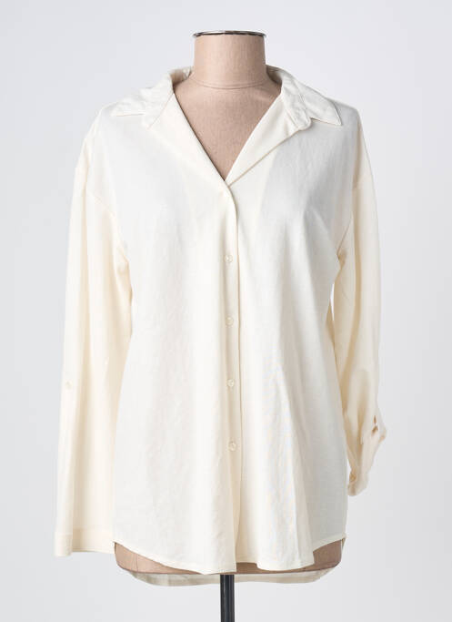 Cămașă croială cambrată mâneci lungi alb BROADWAY femme