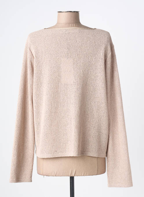 Vestă cu mâneci lungi croială cambrată maro BROADWAY femme