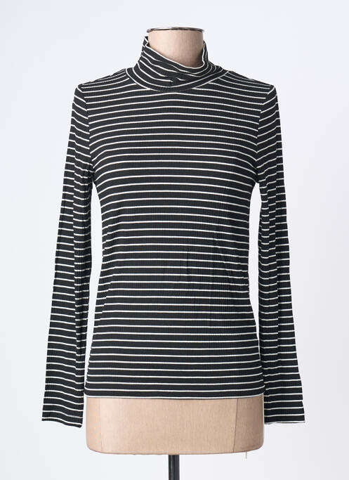 Tricou elasticitate mâneci lungi negru BROADWAY femme