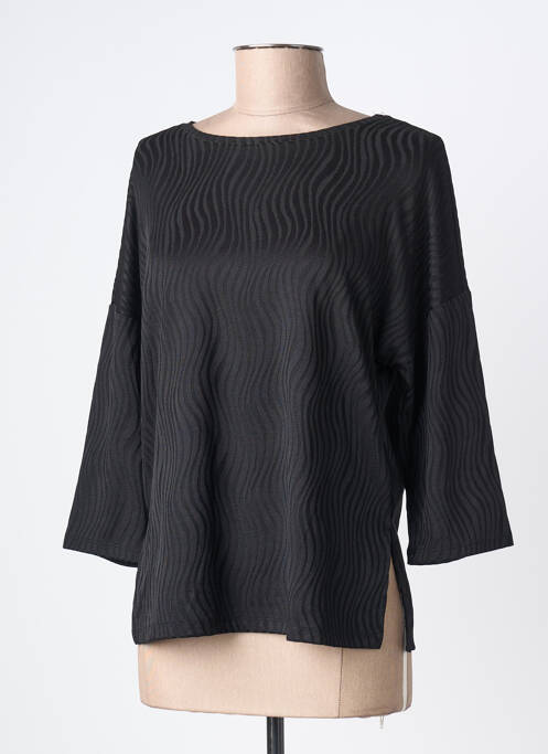 Top elasticitate mâneci lungi negru BROADWAY femme