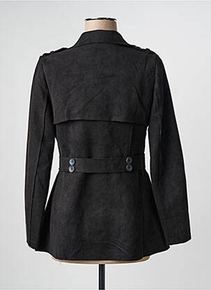 Trench buzunare fără glugă negru HF WOMAN COLLECTION femeie