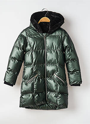 Geacă matlasată mâneci lungi cu glugă verde TIFFOSI fille
