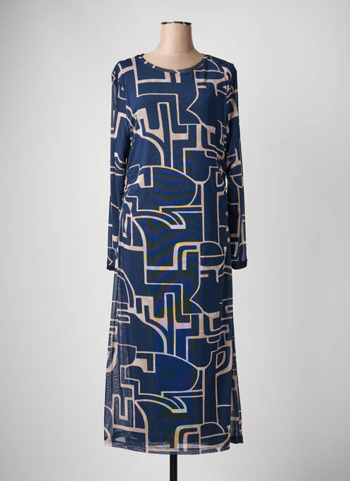 Rochie lungă mâneci lungi mâneci lungi albastru STREET ONE femme