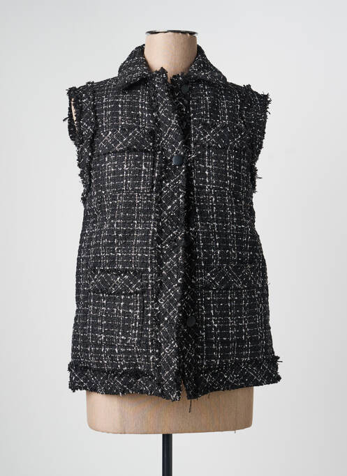 Geacă matlasată fără glugă fără glugă negru CIMINY femme