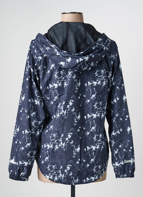 Jachetă vânt mâneci lungi cu glugă albastru NO PUBLIK femme