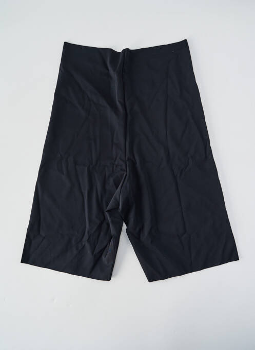Pantalon de ciclism efect material satinat talie înaltă negru ICHI femme