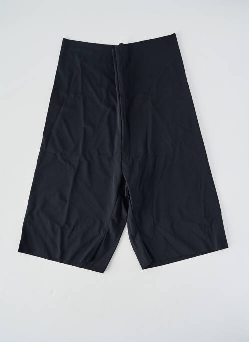 Pantalon de ciclism efect material satinat talie înaltă negru ICHI femme
