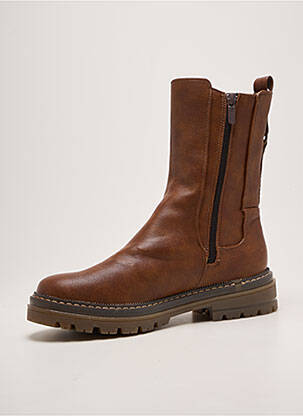 Botine/ghete toc mic toc de 4 la 6 cm maro MUSTANG femeie