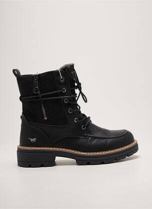 Botine/ghete toc mic toc de 4 la 6 cm negru MUSTANG femeie