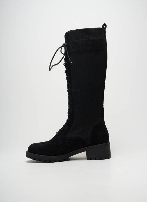 Cizme vârf rotund toc de 4 la 6 cm negru LPB femme
