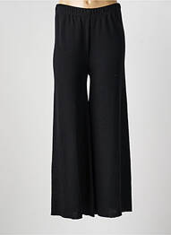 Pantalon larg țesătură crep mărime normală negru BY BASICS femme