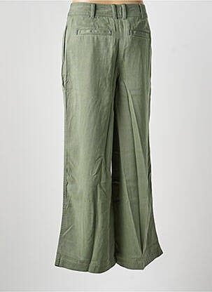 Pantalon larg țesătură poplin mărime normală verde WHITE STUFF femeie