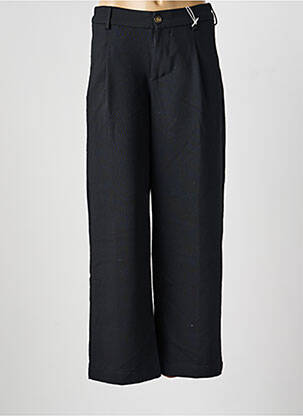 Pantalon drept țesătură poplin mărime normală negru KANOPE femeie