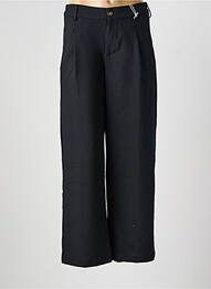 Pantalon drept țesătură poplin mărime normală negru KANOPE femme
