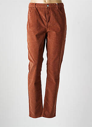 Pantalon slim elasticitate mărime normală maro KANOPE femeie