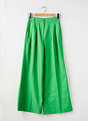 Pantalon larg țesătură poplin mărime normală verde KING LOUIE femeie