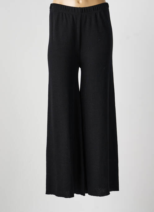 Pantalon larg țesătură crep mărime normală negru BY BASICS femme