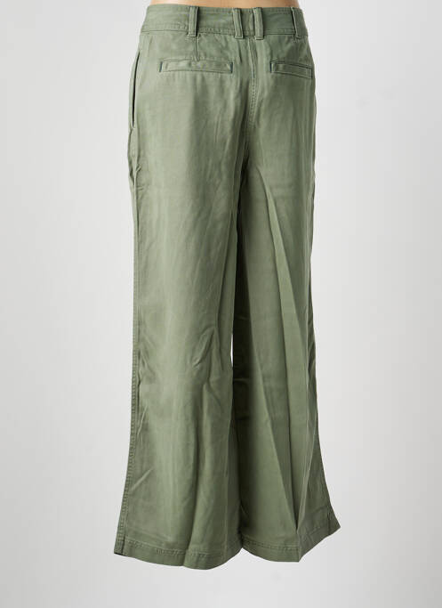 Pantalon larg închidere cu fermoar sub clapetă cu nasturi mărime normală verde WHITE STUFF femme