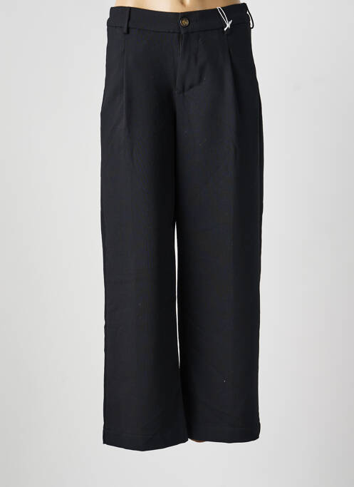 Pantalon drept țesătură poplin mărime normală negru KANOPE femme