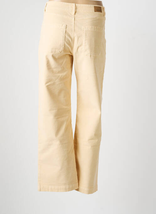 Pantalon drept închidere cu fermoar sub clapetă cu nasturi mărime normală bej KANOPE femme