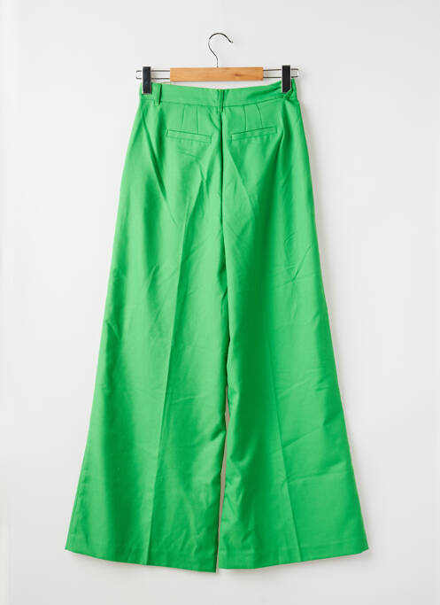 Pantalon larg închidere cu fermoar sub clapetă cu nasturi mărime normală verde KING LOUIE femme