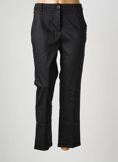 Pantalon drept închidere cu fermoar sub clapetă cu nasturi mărime normală negru SURKANA femme