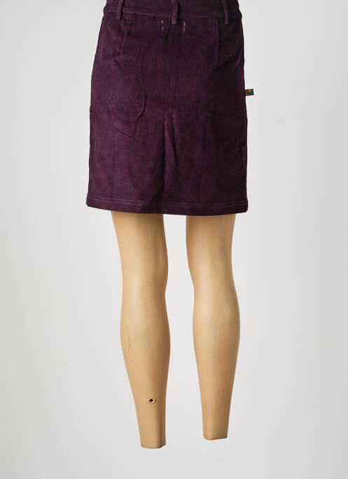 Fustă scurtă buzunare violet KALI YOG femme