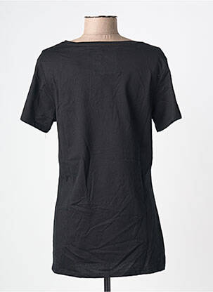 Tricou serigrafie mâneci scurte negru MARGOT femeie