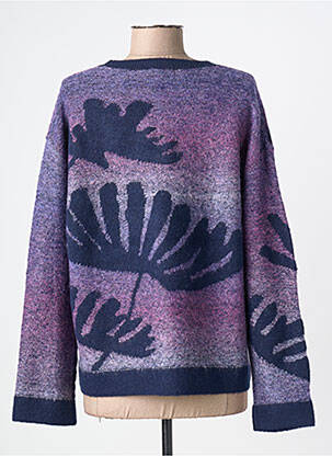 Pulover țesătură melanj mâneci lungi violet WHITE STUFF femeie