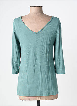 Tricou mâneci 3/4 mâneci 3/4 verde BY BASICS femeie