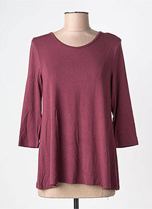 Tricou mâneci 3/4 mâneci 3/4 roșu BY BASICS femeie
