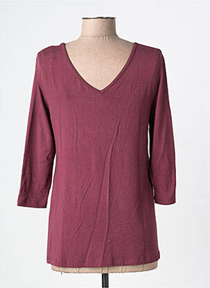 Tricou mâneci 3/4 mâneci 3/4 roșu BY BASICS femeie
