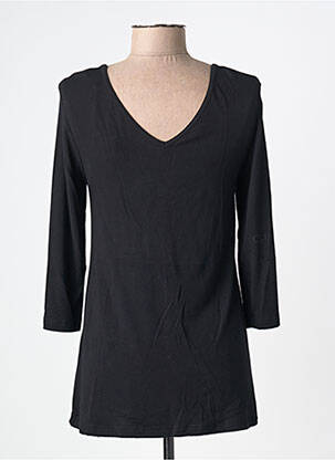 Tricou mâneci 3/4 mâneci 3/4 negru BY BASICS femeie