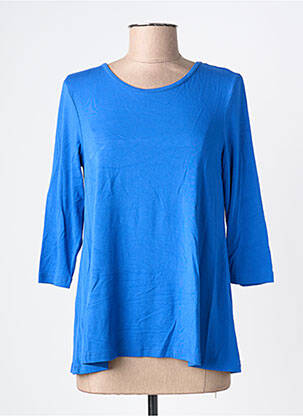 Tricou mâneci 3/4 mâneci 3/4 albastru BY BASICS femeie